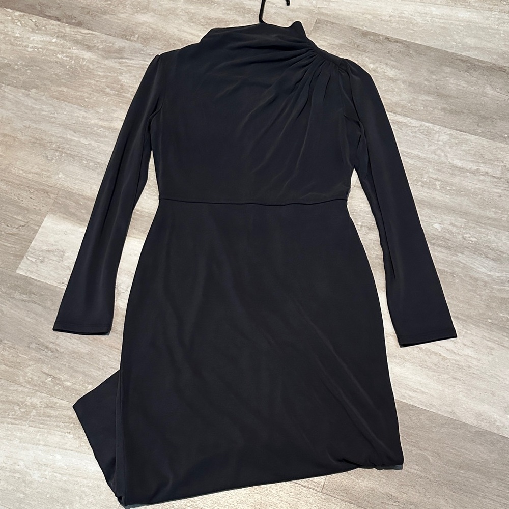 Express Charcoal Long Sleeve Dress